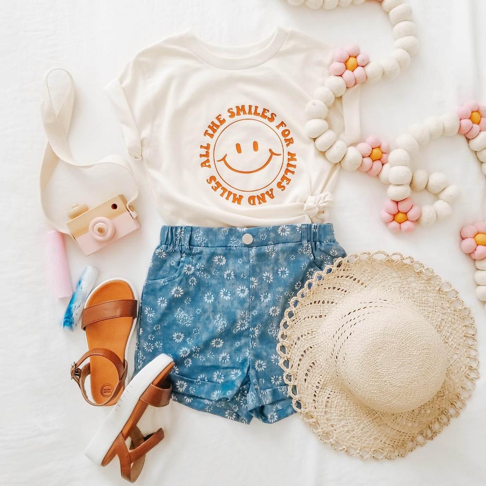 All the Smiles T-Shirt for Positive Vibes and Everyday Comfort featheredbreaths