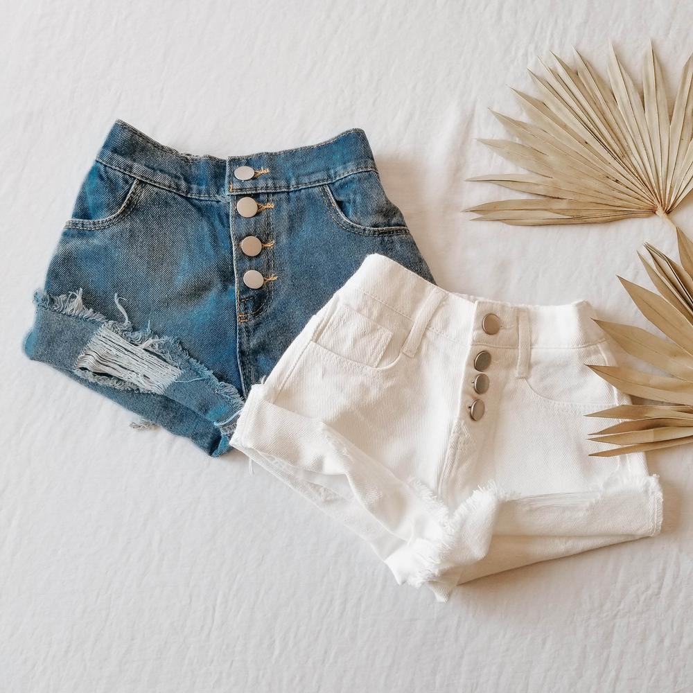 Denim Cut-Off Shorts Collection - Stylish and Trendy Denim Cut-Off Shorts featheredbreaths