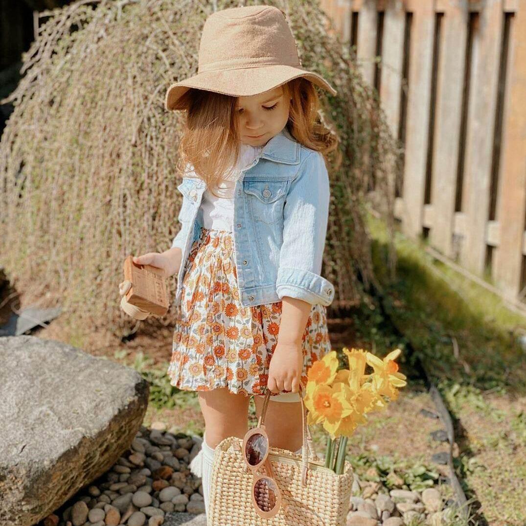 Sunflower Print Skirt for a Stylish Summer Look Feathered Breaths