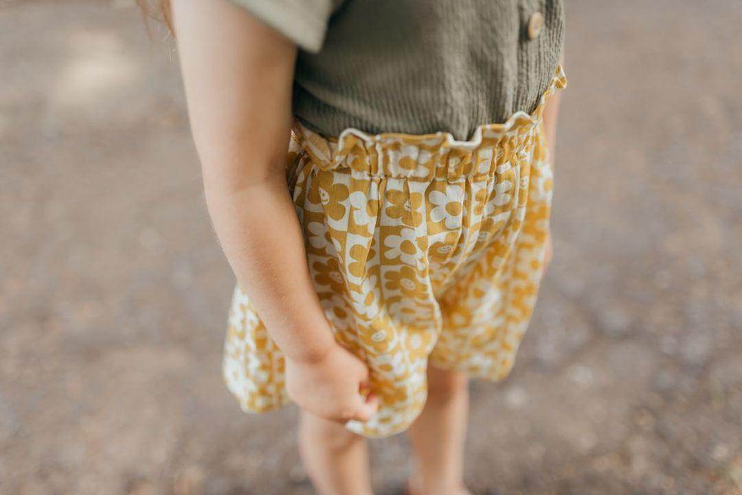 Smiley Face Shorts for Girls - Cute and Comfy Fashion for Kids featheredbreaths