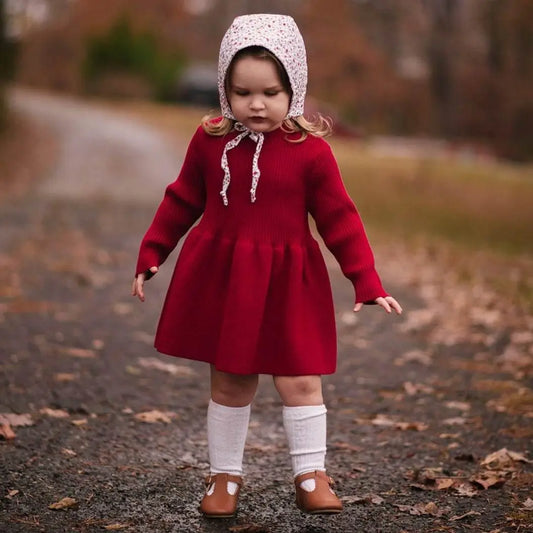 Knit Dresses for Infant Girls - Adorable Knit Dress Collection featheredbreaths