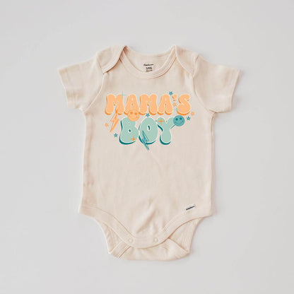 Mama's Boy T-Shirt Onesie for Kids - Adorable Baby Apparel featheredbreaths