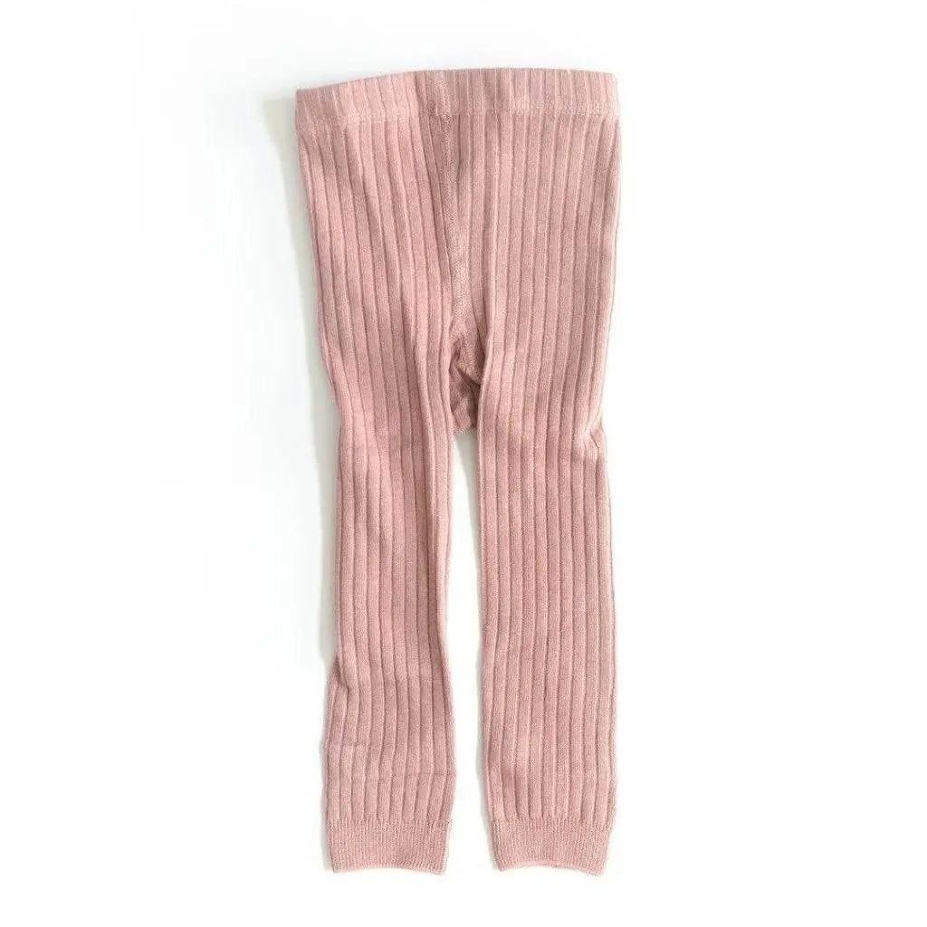 Ribbed Leggings for Infant Girls - Comfortable and Stylish Baby Leggings featheredbreaths